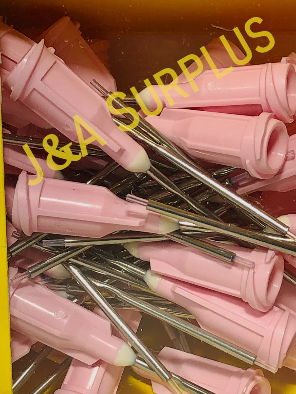 EFD 5125TLC-B PTFE-Lined Precision Dispense Tip 25 GA, 1.0" Pink - 50pcs 2