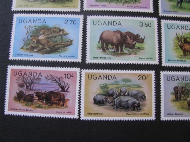 Uganda Stamp Set Scott # 279-292 Unused...Free International Shipping! 4
