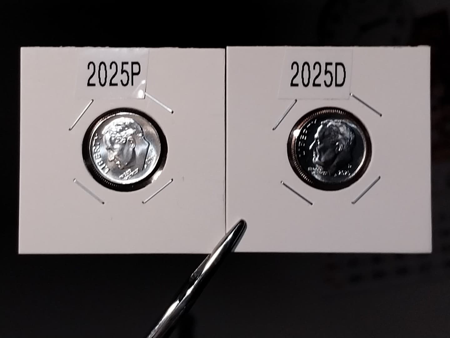 2025 P & D Roosevelt Dime 2 Coin Set GEM BU Quality