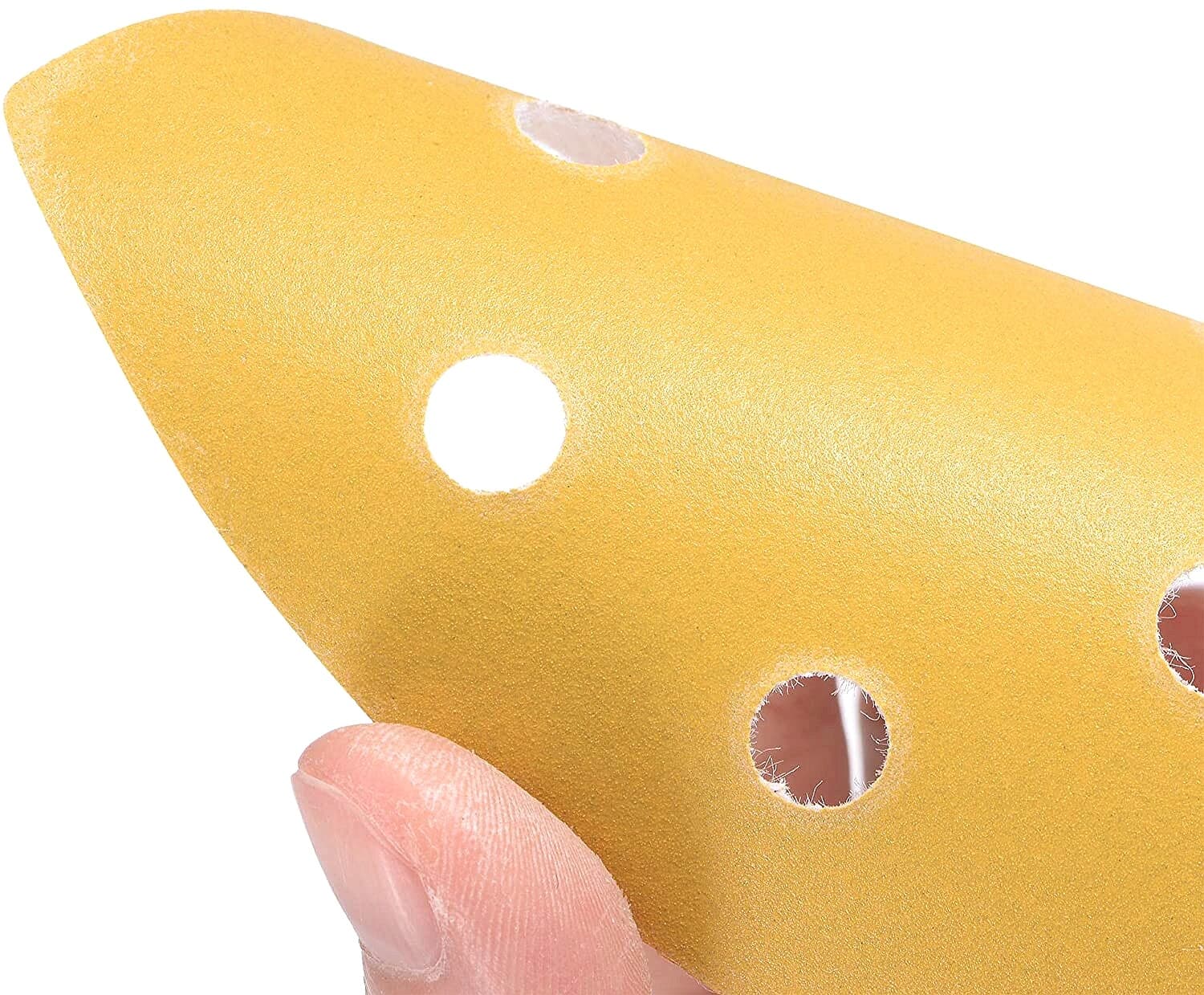 48PCS 60-320 Grit Triangle Mouse Sanding Sheets 6-Hole Hook and Loop Sandpaper 5