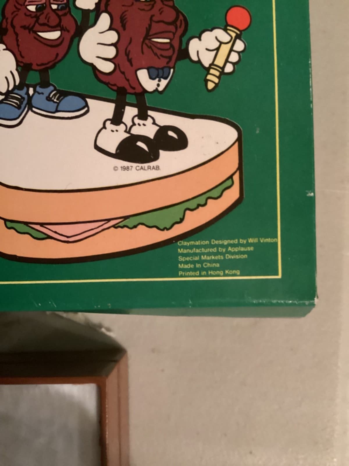 1987 Del Monte California Raisins Musical Sandwich Stage Music Not Working 4