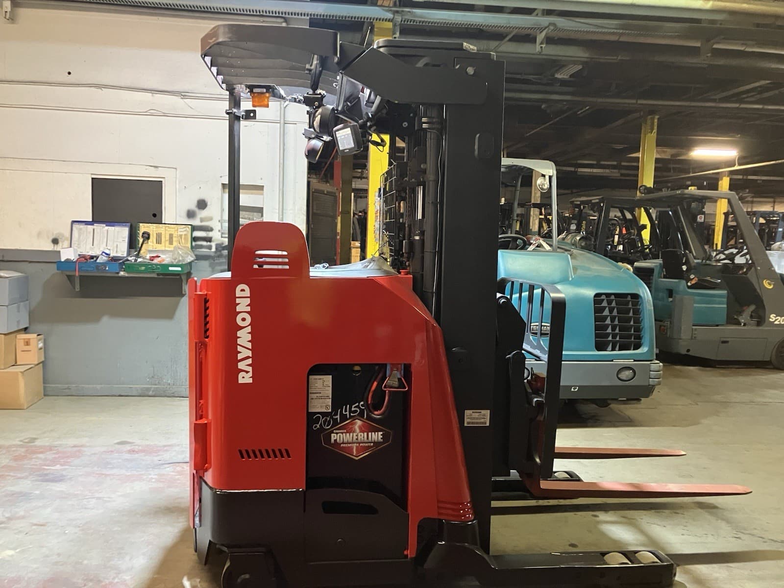 2019 Raymond Deep Reach 3000 LB Electric Forklift 5351 Hours 2