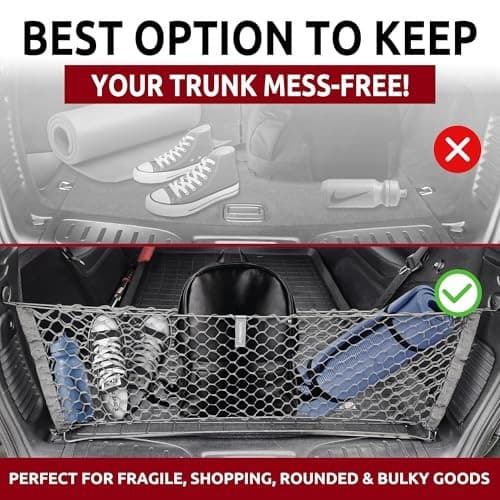 Envelope Style Trunk Mesh Cargo Net for Dodge Durango SXT GT SRT 1998-2025 -  5