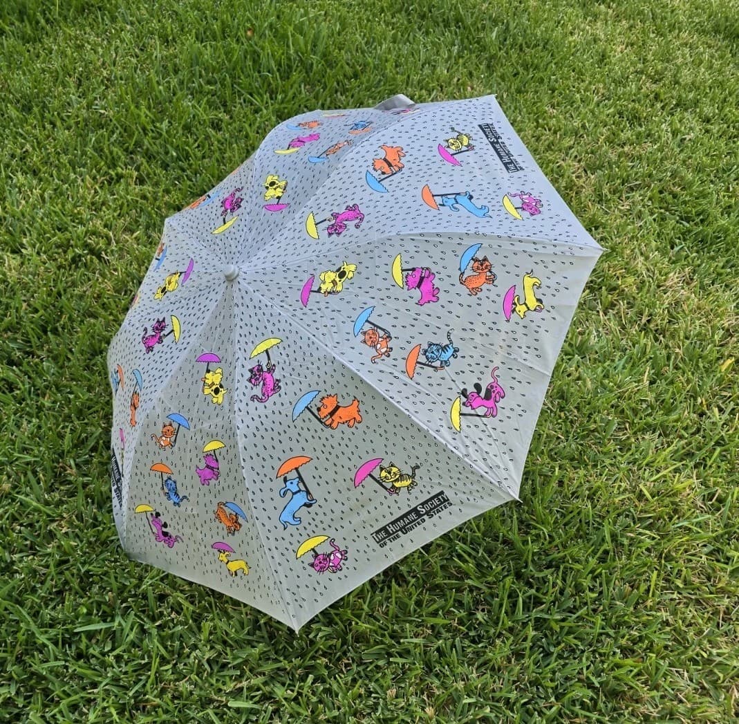 Umbrella “Raining Cats and Dogs” - The Humane Society - 50th Anniversary Compact