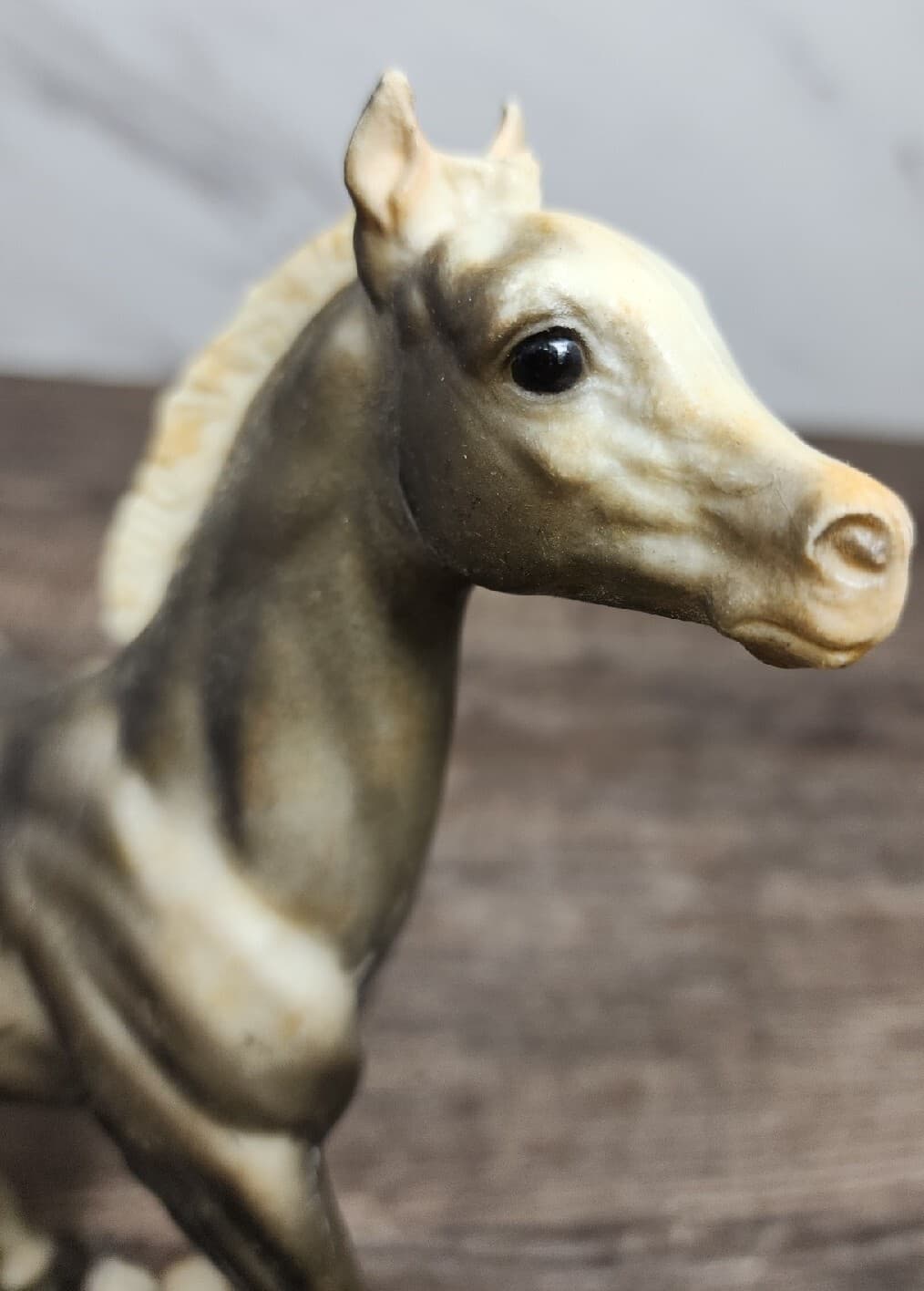 VTG Breyer Running Foal Gray Called Smoke White Points Horse Early 1960’s 7” 4