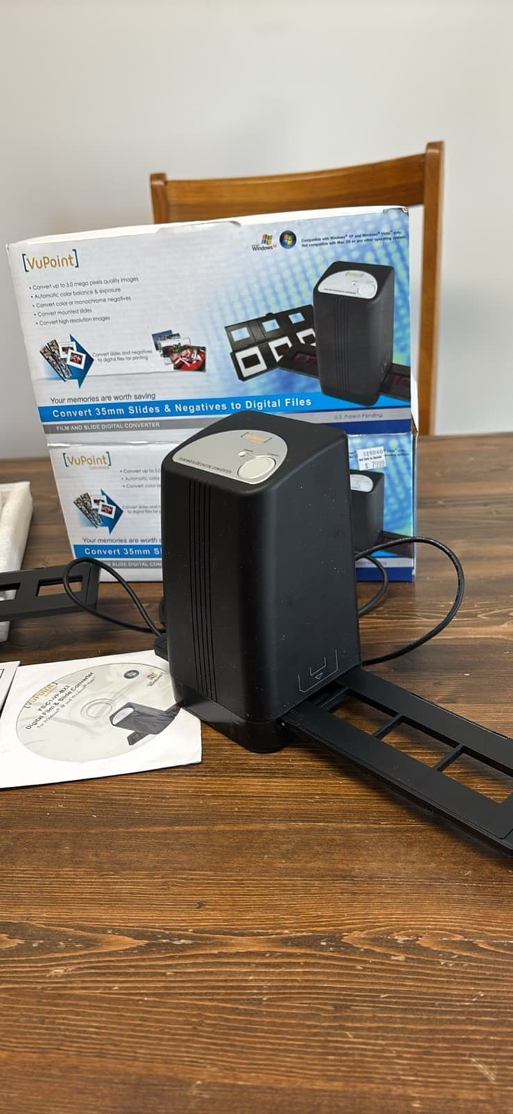 VuPoint Solutions 35mm & Negative Converter To Digital Original Box