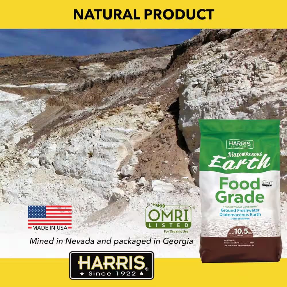 10.5 LBS Diatomaceous Earth - 100% Organic Food Grade Diamateous Earth Powder 4
