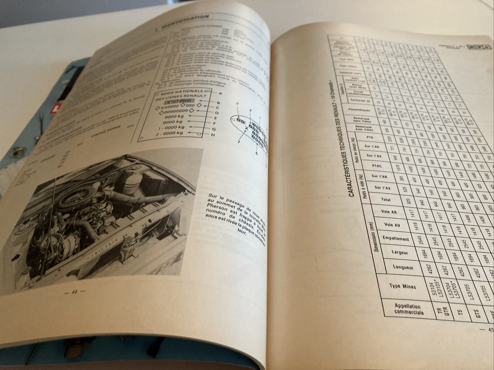 Renault 19 Chamade R19 Revue Technique Automobile Carrosserie RTC Edition 1989 3