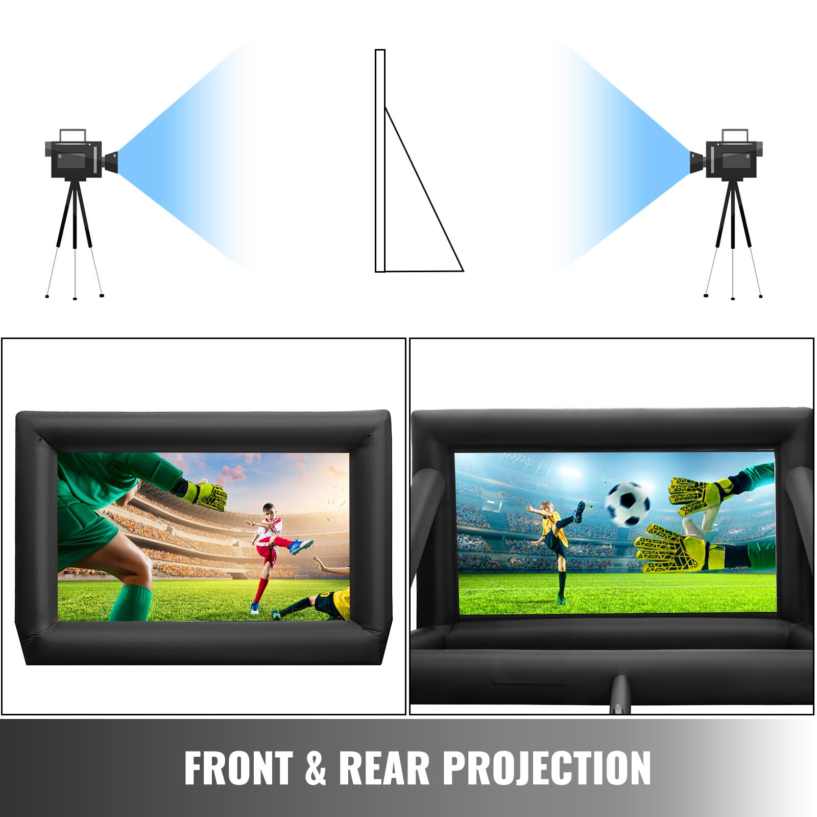 Uimoso Inflatable Movie Screen Outdoor Projector Screen Party Washable Airblown 6