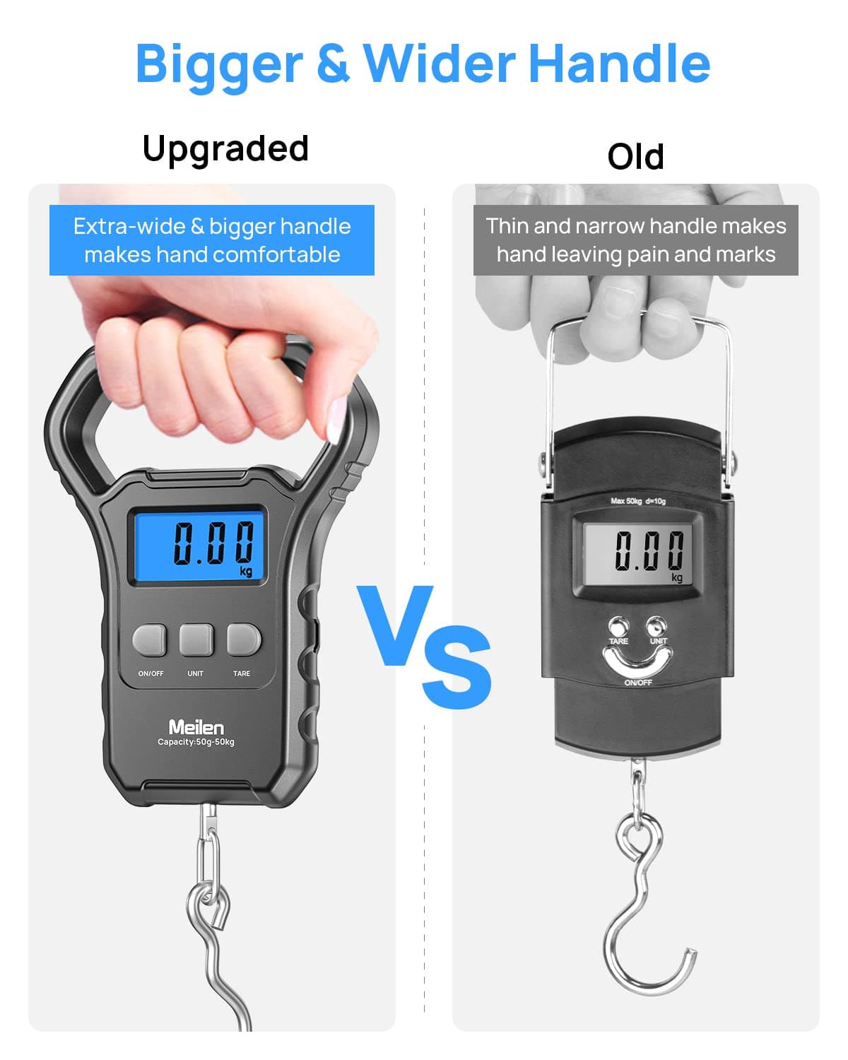 Balanza De Pescado  110Lb 50Kg Con Pantalla LCD Para Equipaje 3