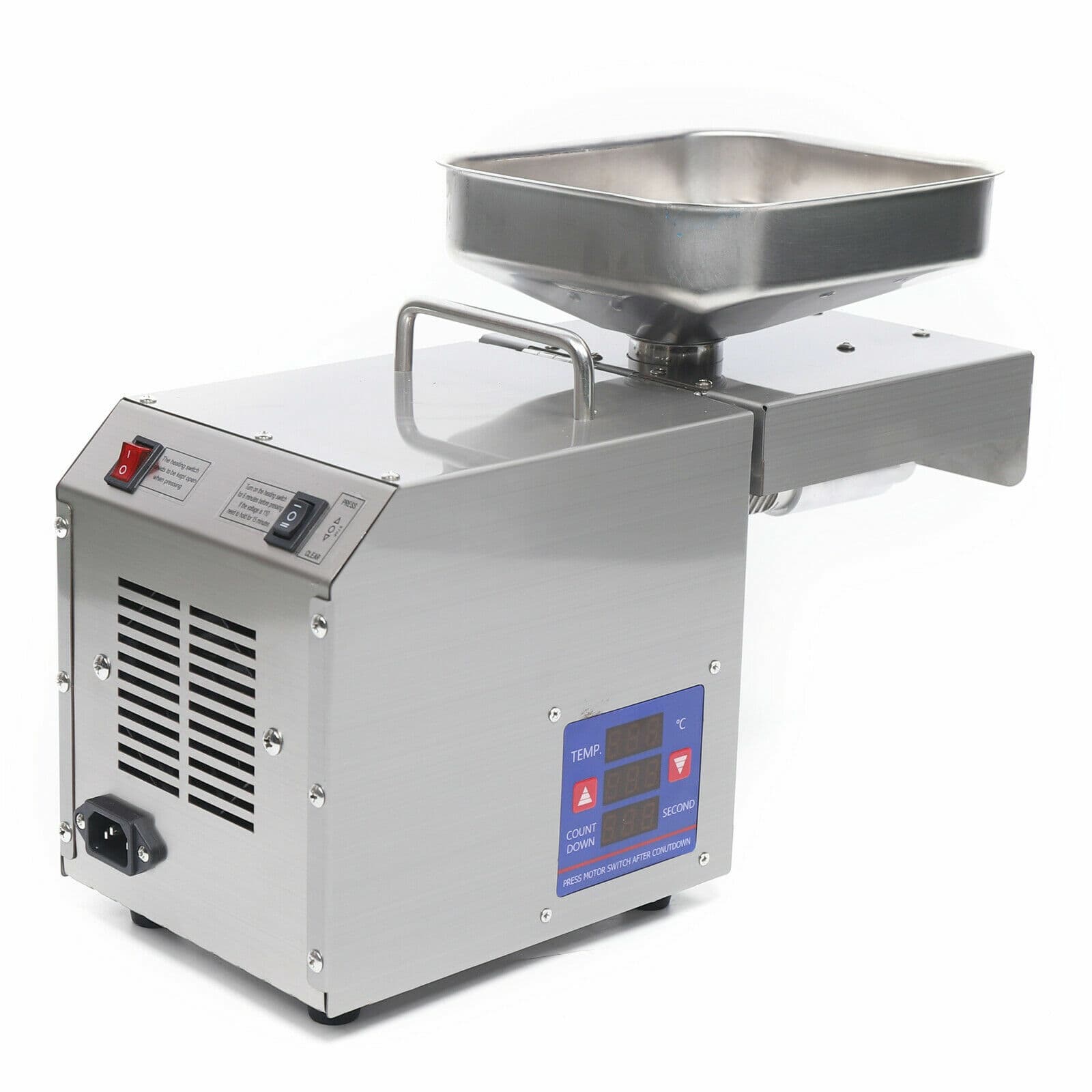 Oil Press Machine Commercial Olive Oil Press Commerical Extractor Automatic 110V 4