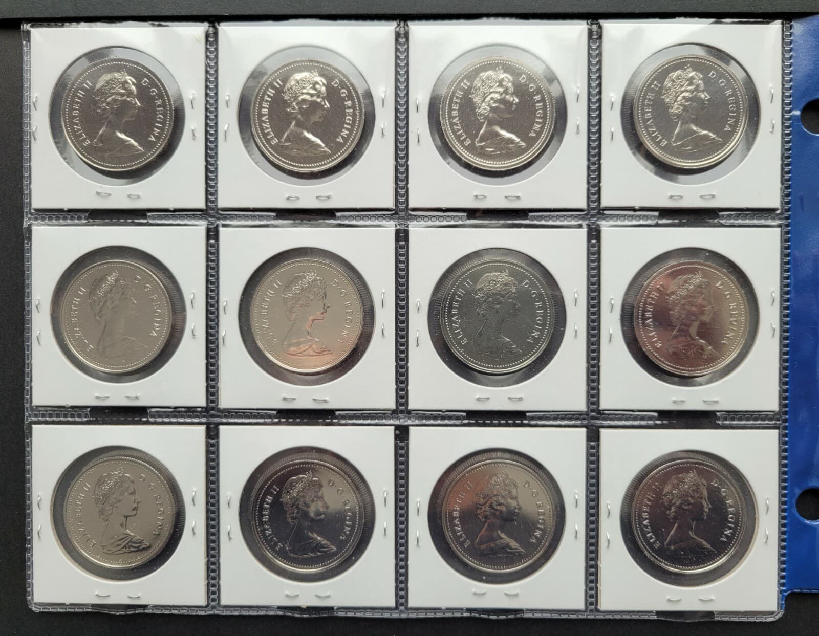 *** CANADA LOT OF 20 NICKELS DOLLARS *** 1968 - 1987 *** PROOF LIKE *** 5