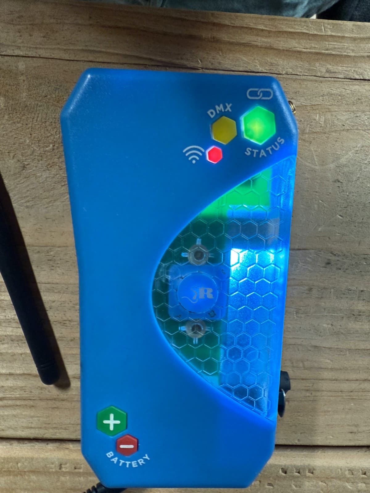 Ratpac Controls Satellite Transmitter -used-excellent cond. blue