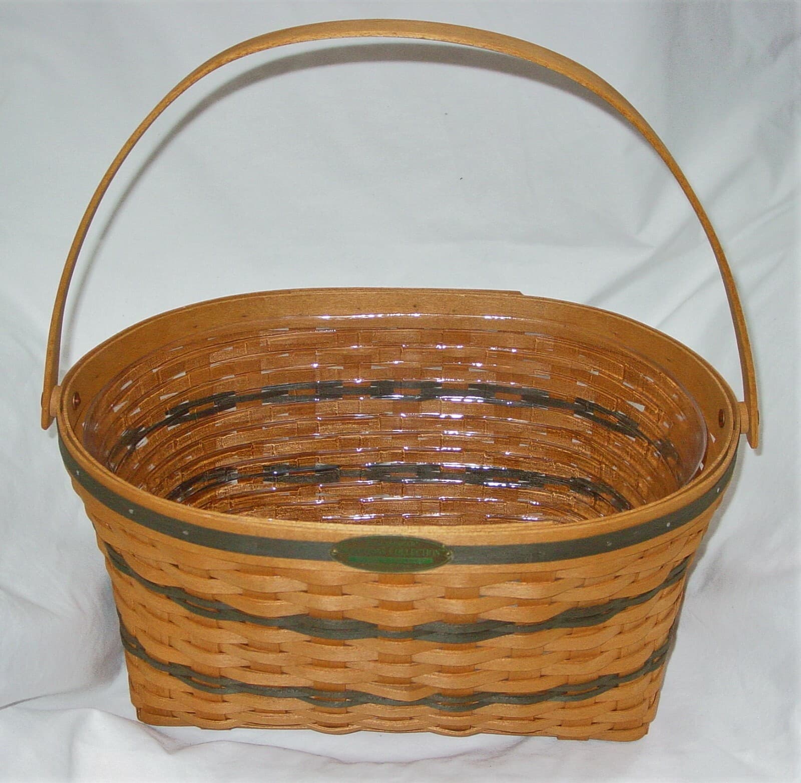 NEW 1995 LONGABERGER TRADITIONS FAMILY BASKET WITH PROTECTOR