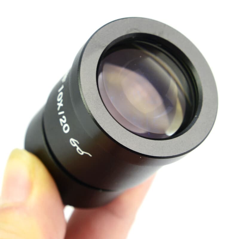 Pair of WF10X/20 Microscope Eyepiece 30mm Wide Angle High Eyepoint Optical Lens 4