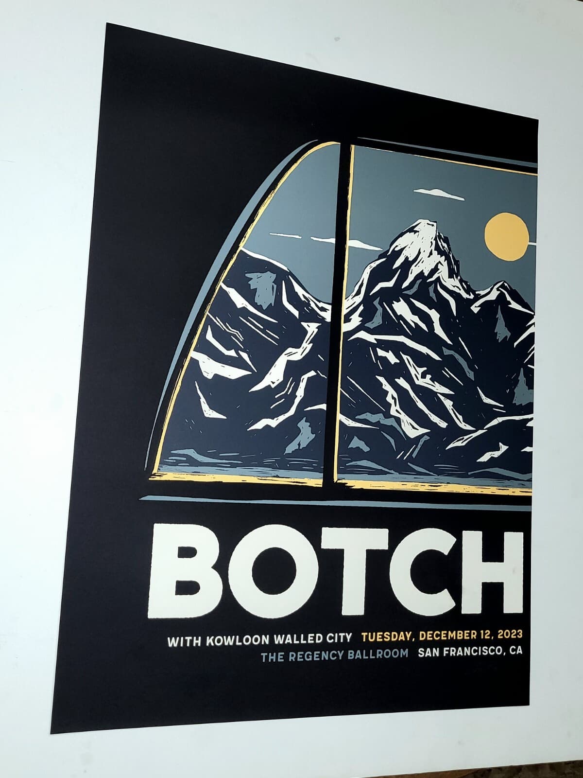 BOTCH BAND Poster San Francisco SIGNED OFFICIAL Print Regency Ballroom 2023 2