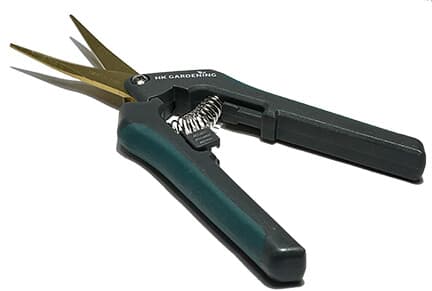 1pc NEW Titanium Curved Blade Trimming Scissors Bud Plant Shears Snips 2