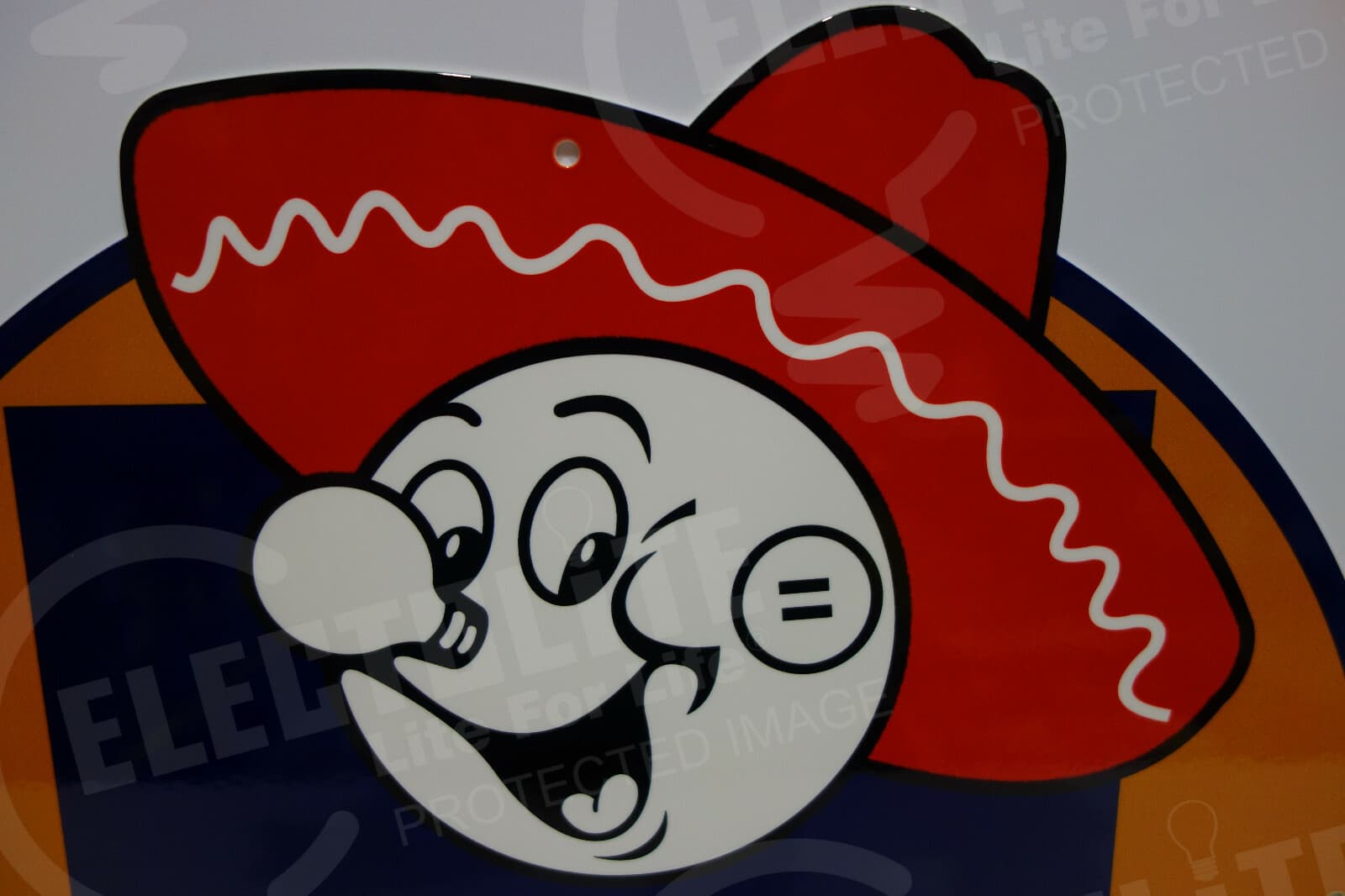 Reddy Kilowatt NEW MEXICO DIE CUT SIGN GREAT COLORS ELECTRICIAN GIFT SIGN 2