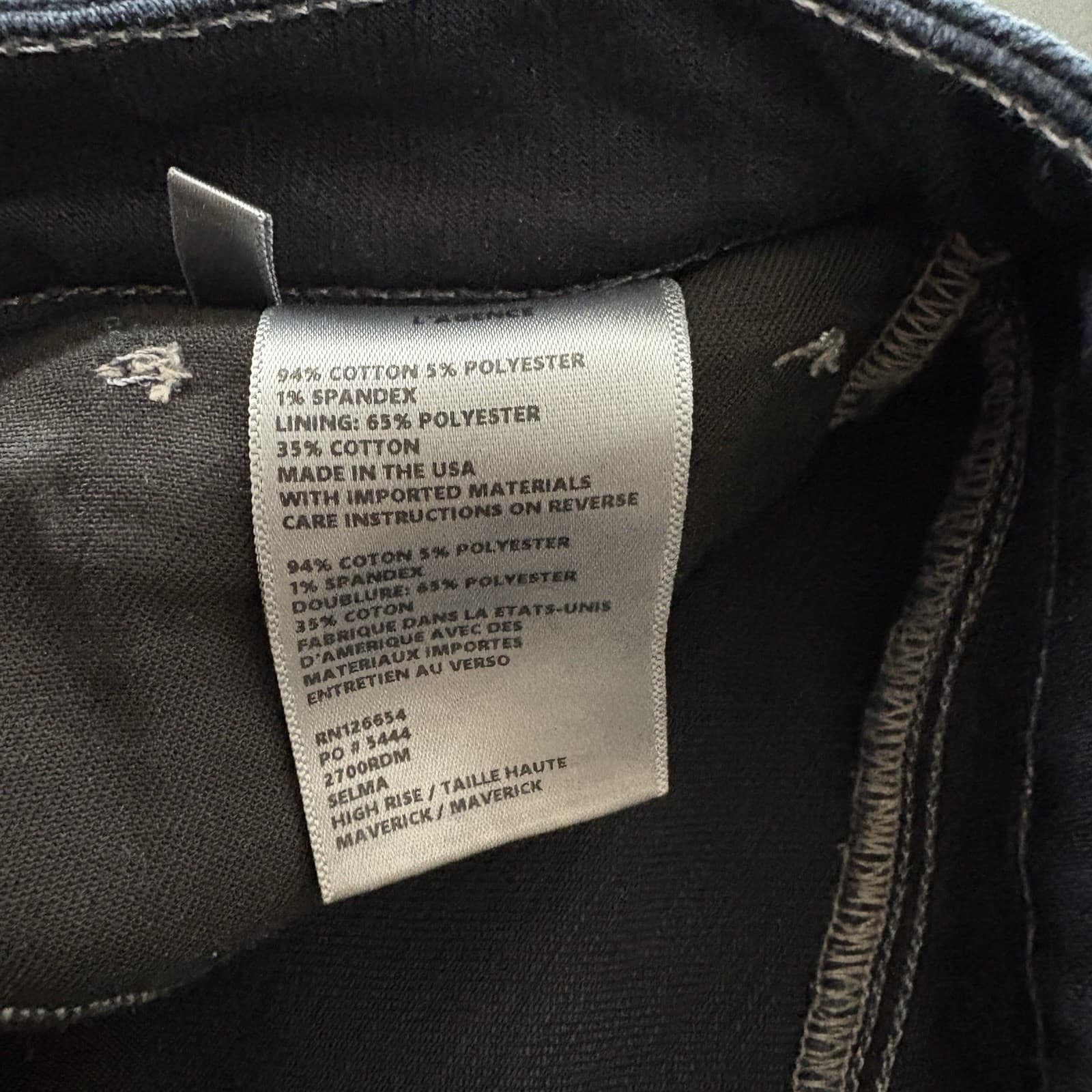 L’Agence Jeans Womens Size 27x33 Blue Mid Rise Bootcut Stretch Denim USA 6