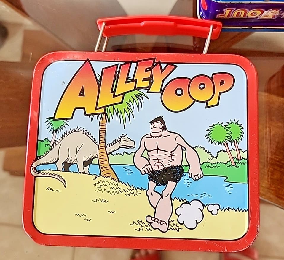 Three Mini  Metal Lunch Boxes Fantastic Four, Teddy Grahams, Alley Oop Free Ship 2