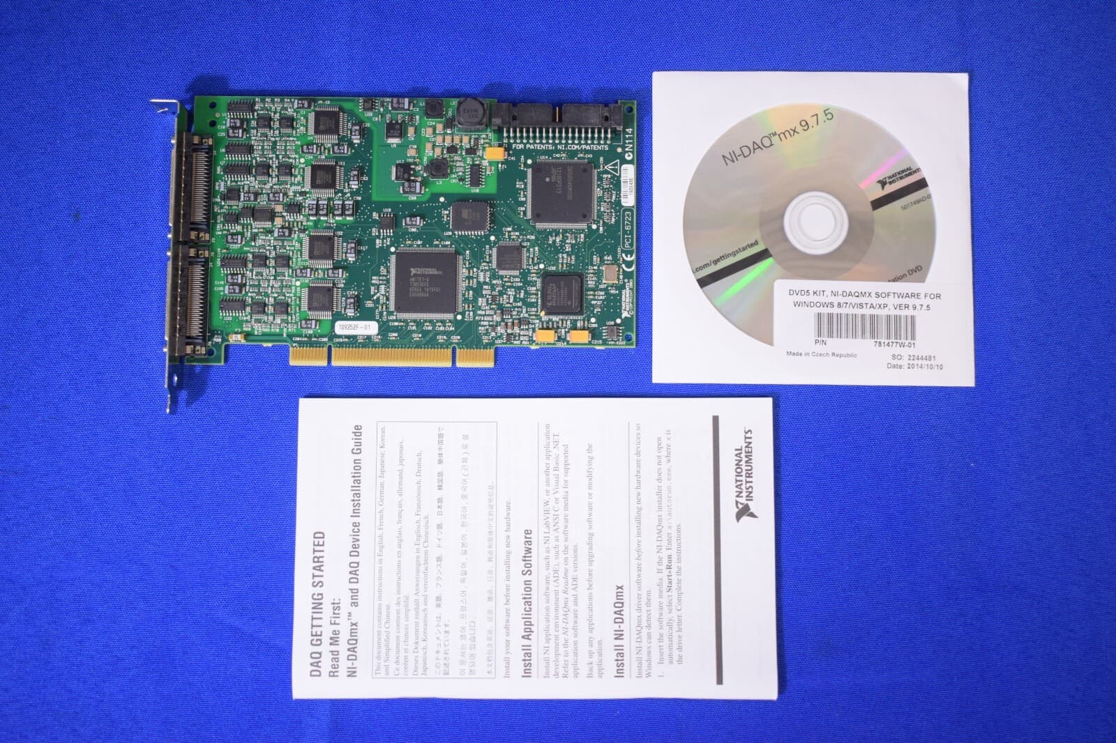 National Instruments 778701-01 PCI-6723 Analog Output 800MSPS 13bit 32Output DAQ