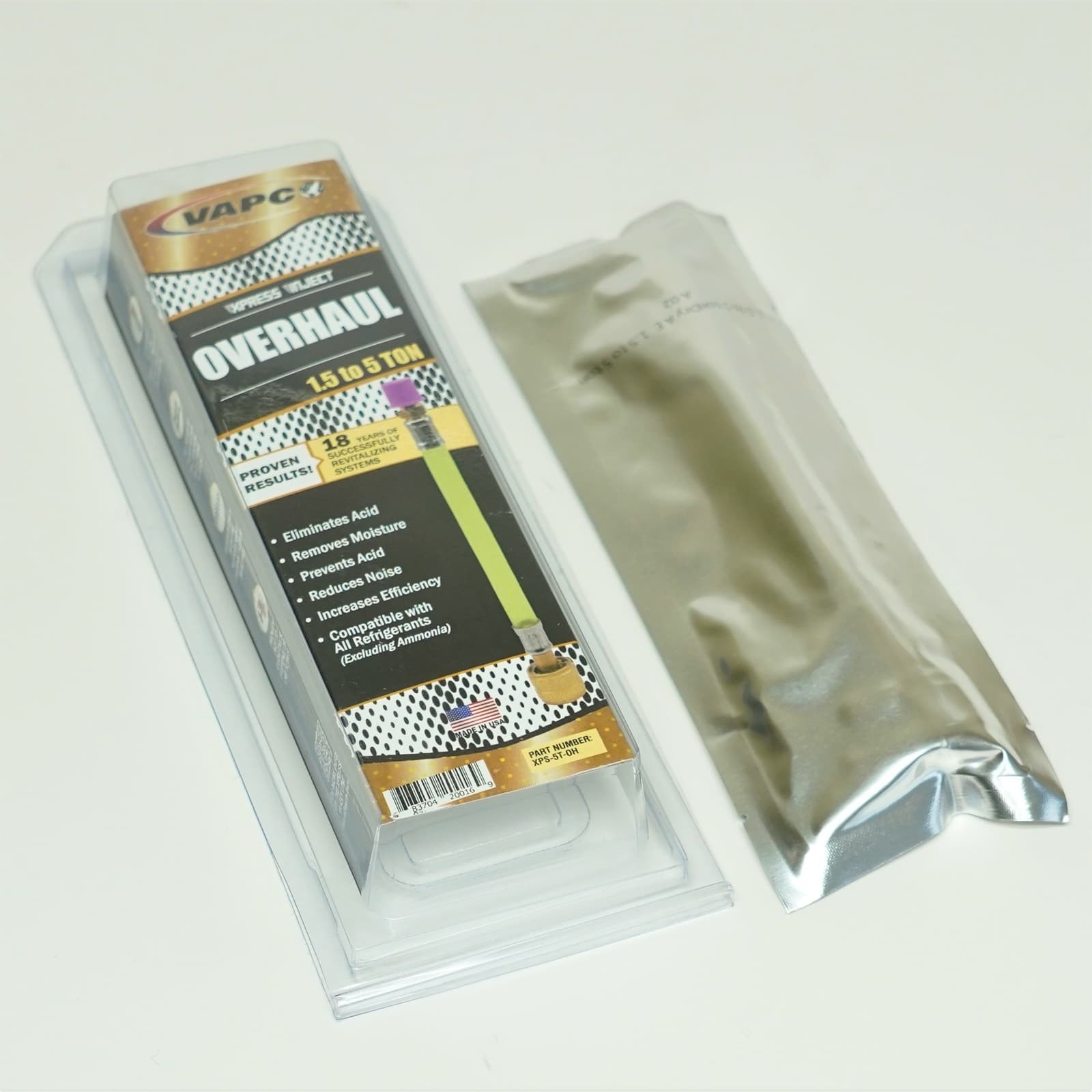 Vapco XPS-5T-OH Xpress Inject A/C System Overhaul Protect & Enhance 1.5 to 5 Ton