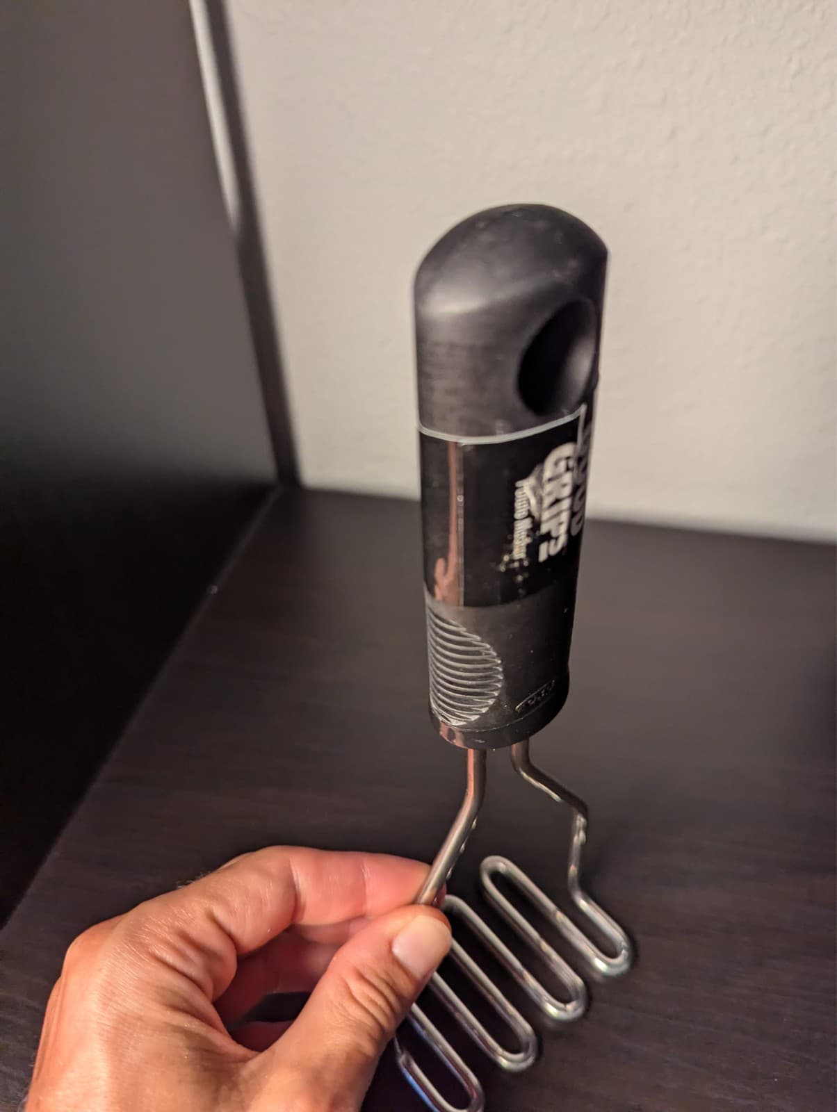 New OXO GOOD GRIPS Stainless Steel Metal Potato MASHER Utensil BLACK Plastic 3