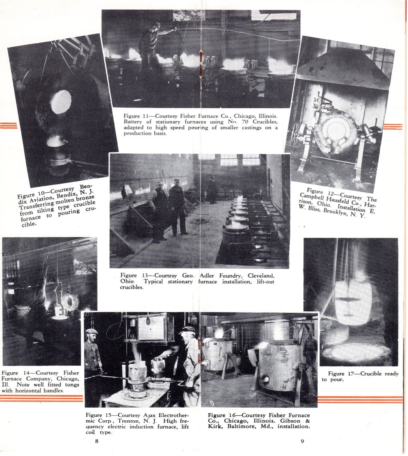 CRUCIBLE MELTERS' HANDBOOK - CRUCIBLE MANUFACTURING ASSOC. - 1940's 3