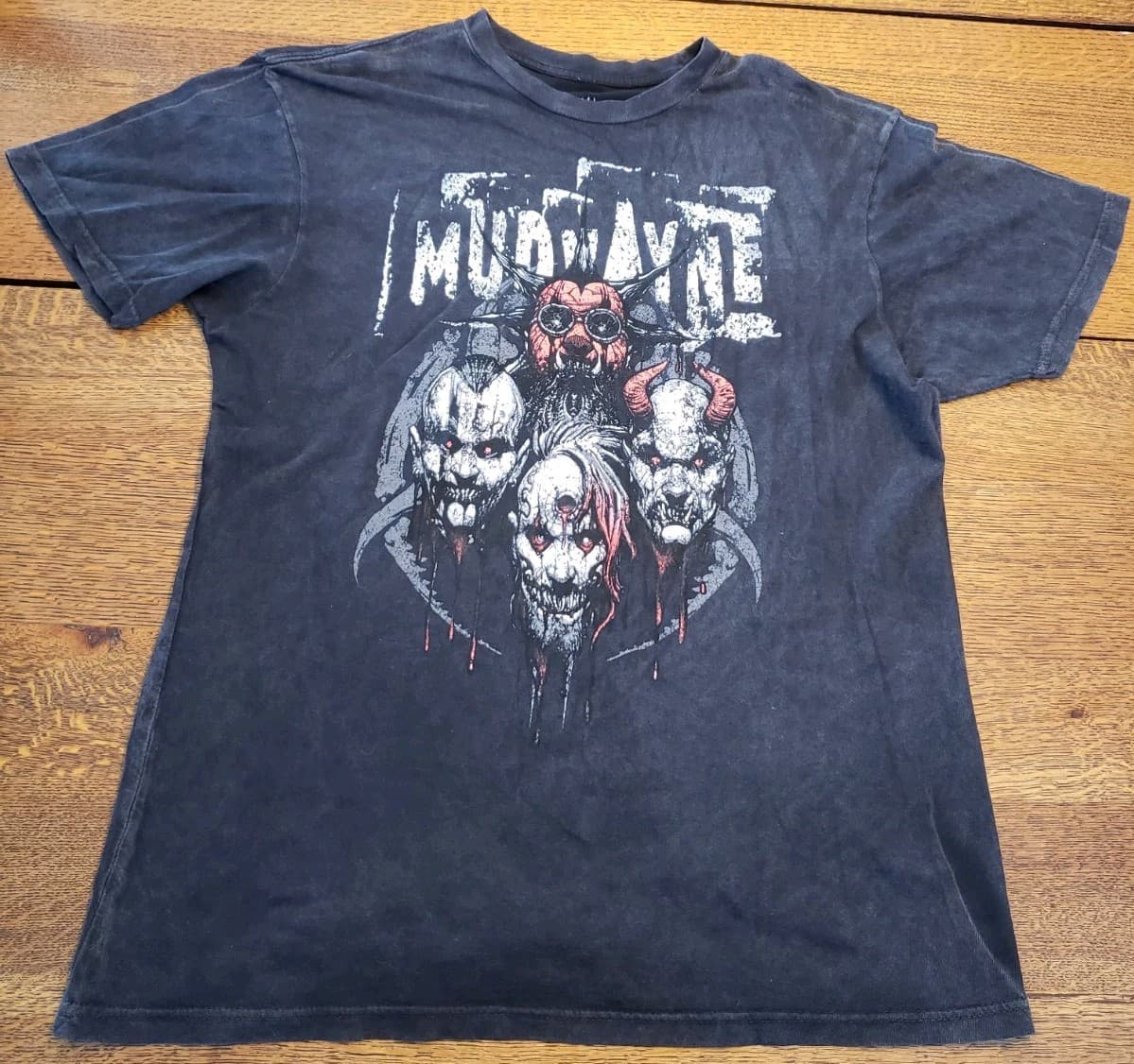Mudvayne “Comic-Style Band Demons” LARGE LD.50 Setlist 2023 Tour Shirt