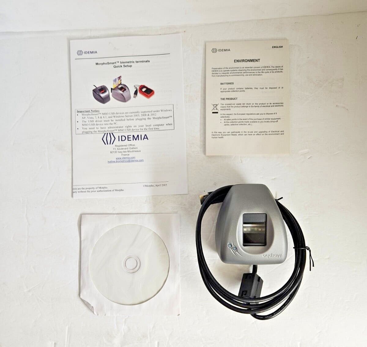 IDEMIA MSO 300 Morpho Wave Compact Desktop Enrollment Scanner NEW (Open Box) 4