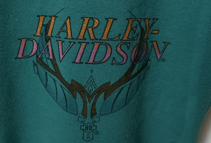 Vtg Harley Davidson Shirt Mock Turtle Neck Size SM HOLOUBEK ￼sleeveless Tampa FL 3