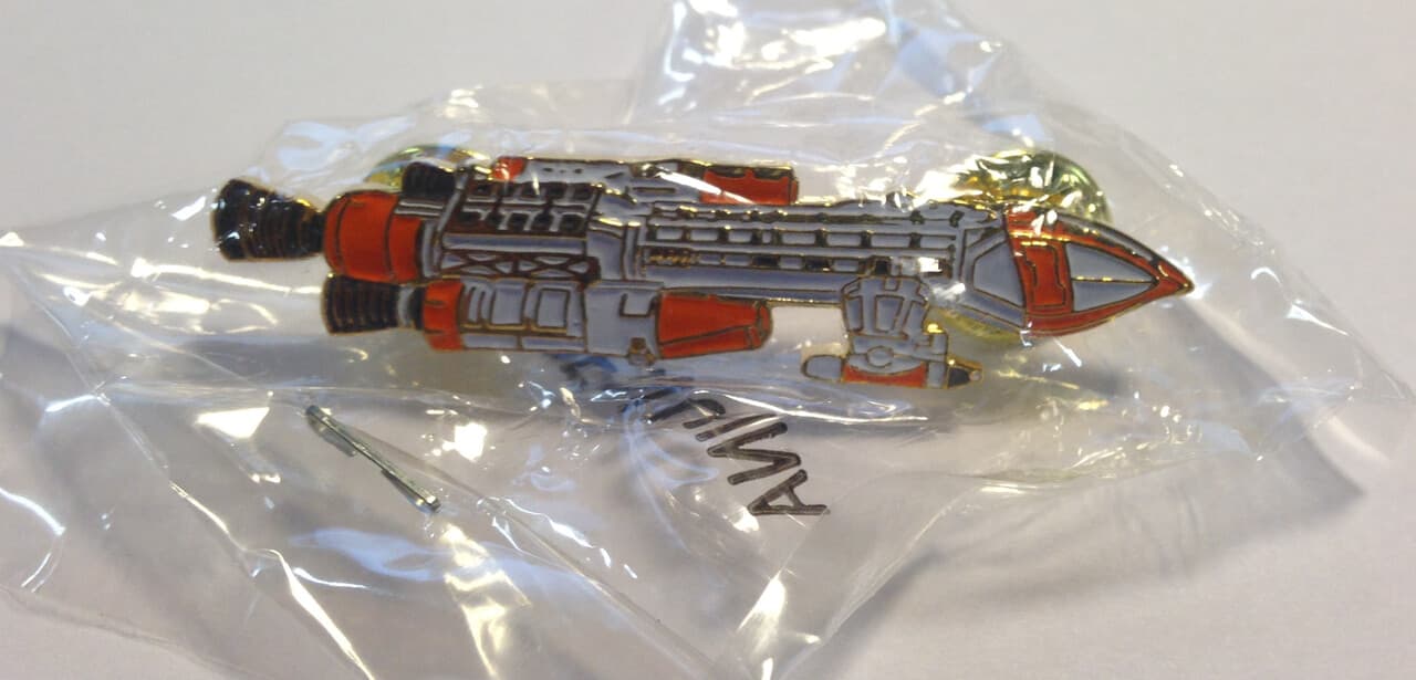 Space 1999 Hawk Lapel Pin - White Window - Gerry Anderson - Eagle Transporter