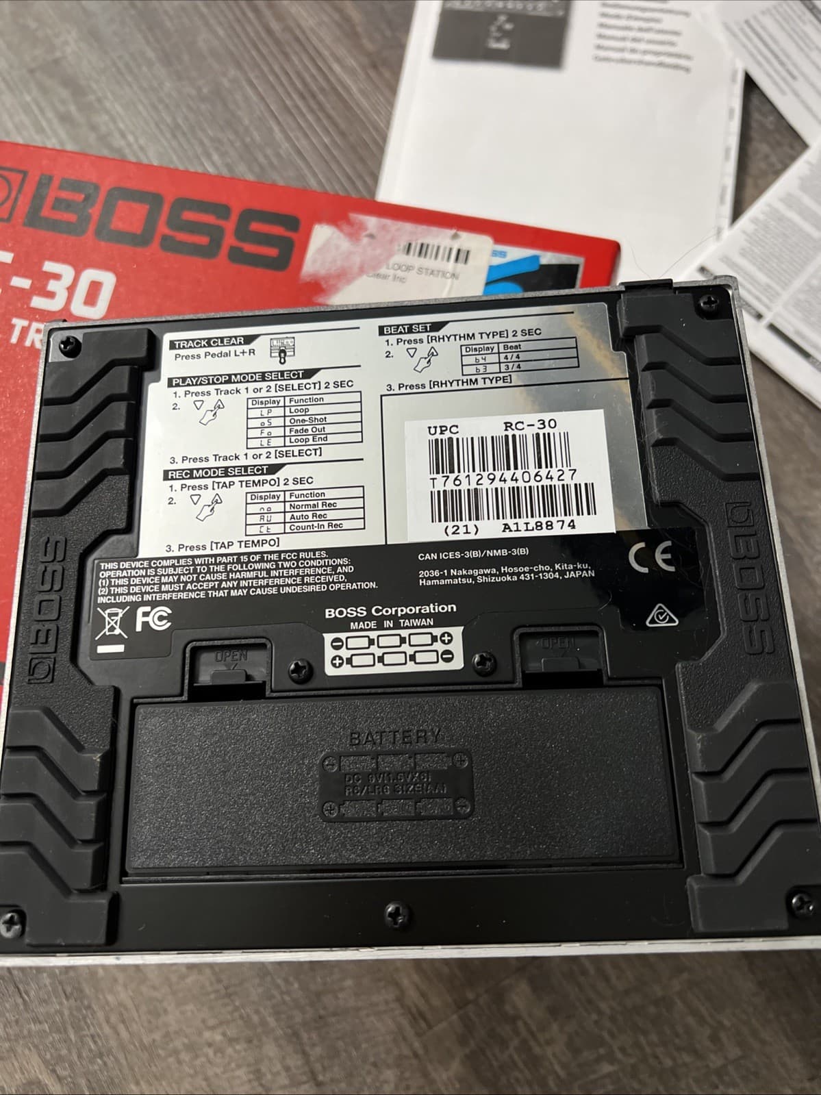 Boss RC30 Dual Track Looper Loop Station Roland Twin Pedal Mic Input USB Effects 3