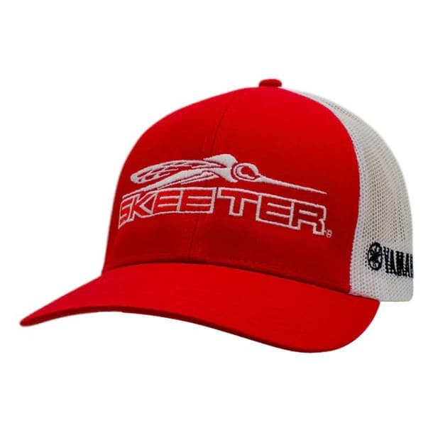 Skeeter boats RED/WHITE LOW PROFILE TRUCKER HAT ADJUSTABLE