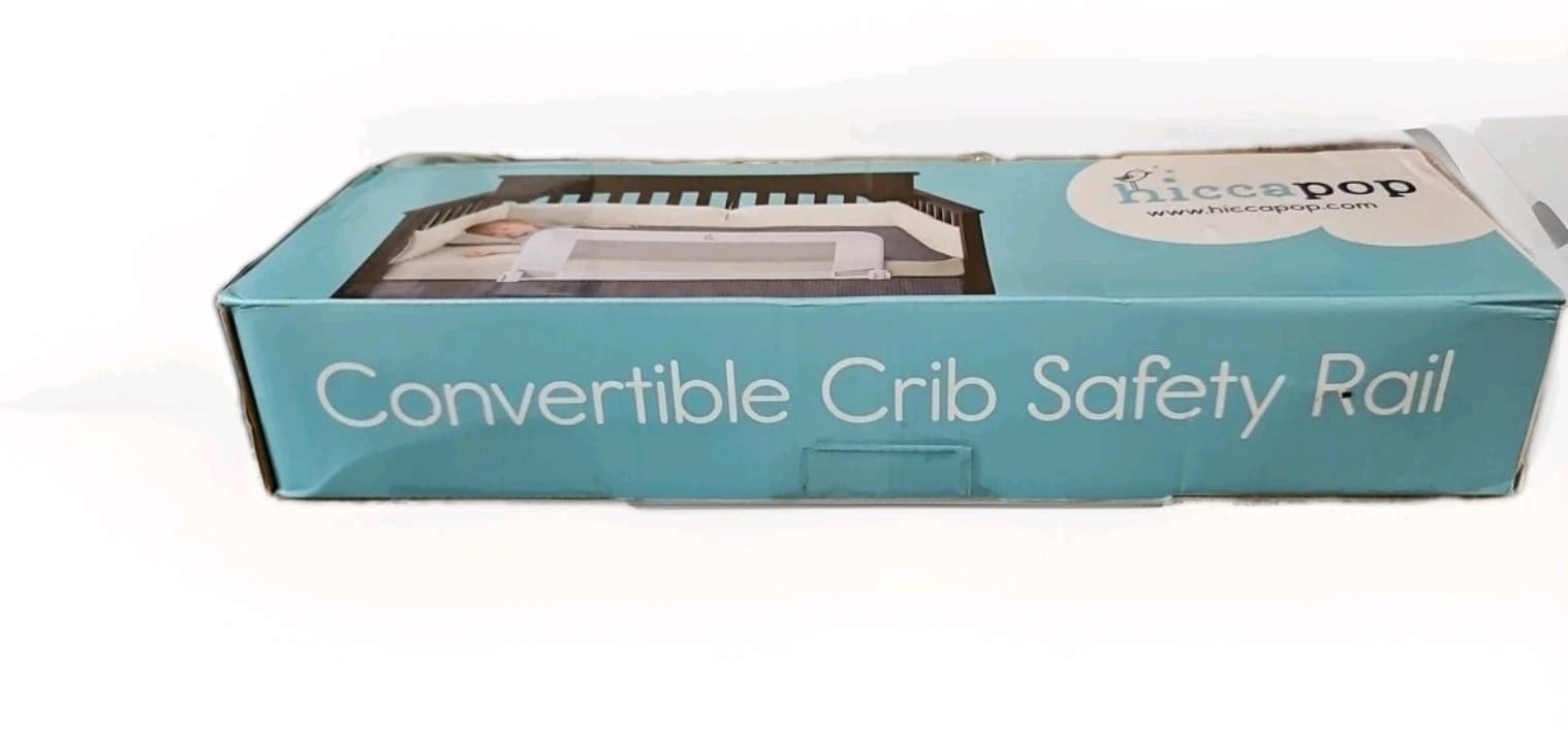 HICCAPOP CRIB RAIL GUARD / CRIB BED RAIL FOR TODDLERS~Open Box 3