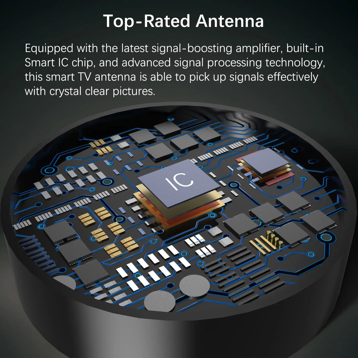 5600 Miles Upgraded TV Antenna HDTV Amplified Digital 4K 1080P Long Range Indoor 2