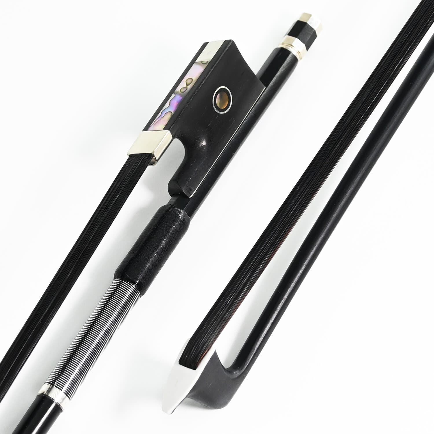 Advanced Carbon Fiber Violin Bow 4/4 Black Hair Straight **Ship from USA** 5