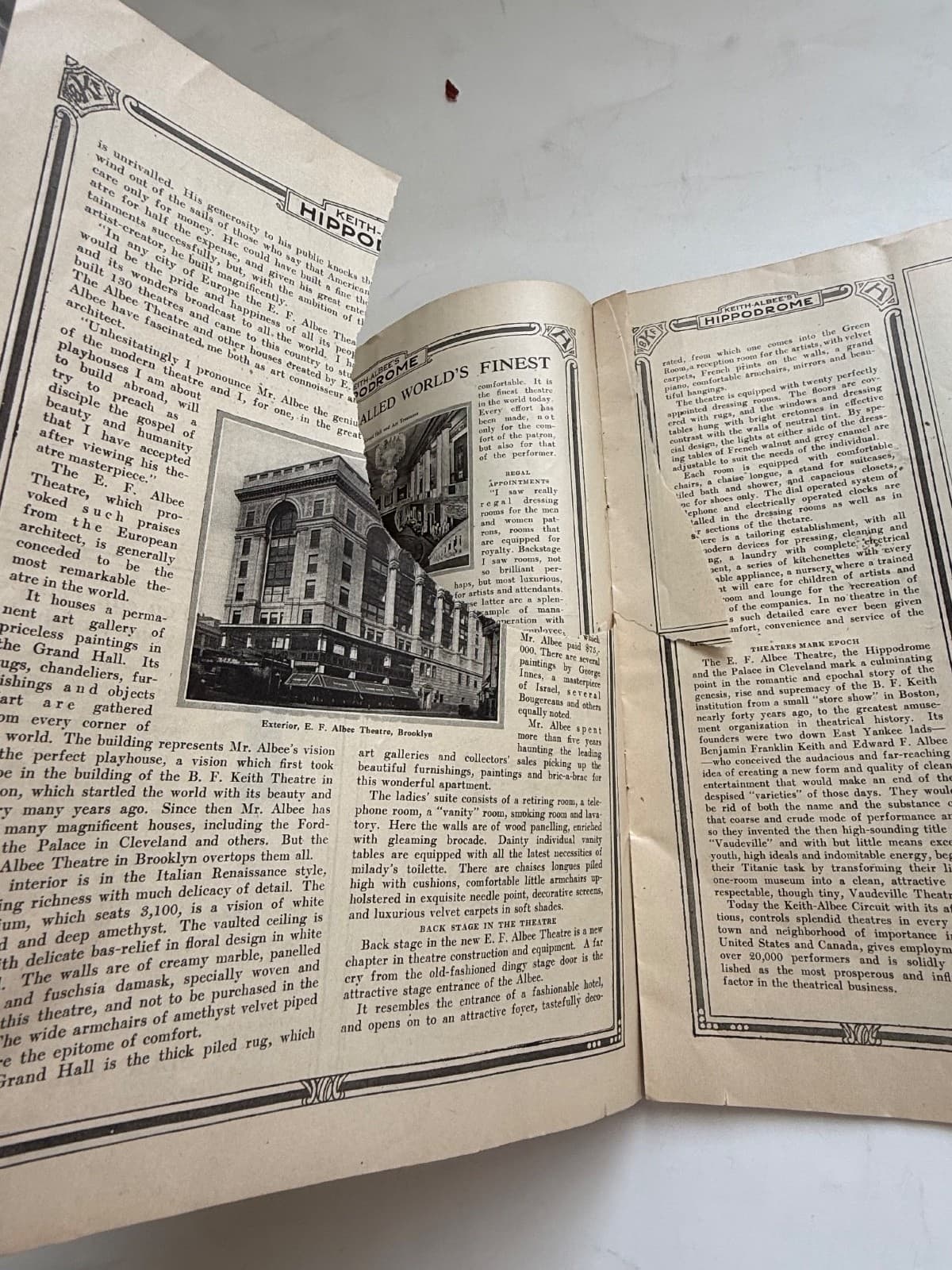 1925 Hippodrome Program, King of Jazz: PAUL WHITEMAN Gershwin "Rhapsody in Blue" 5