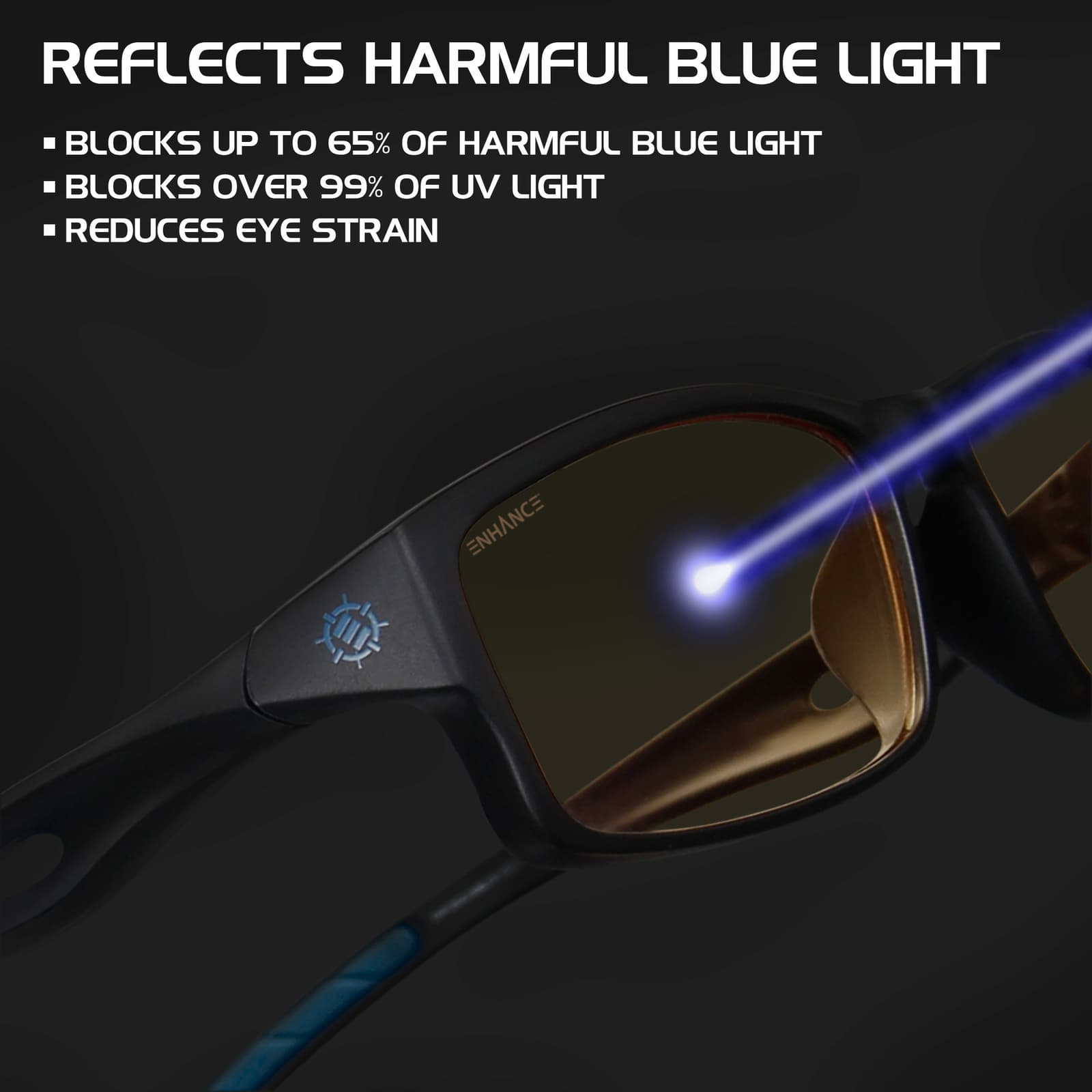 ENHANCE Battle Lens Clip On Blue Light Blocking Glasses Lens - Reduce Eye Strain 5