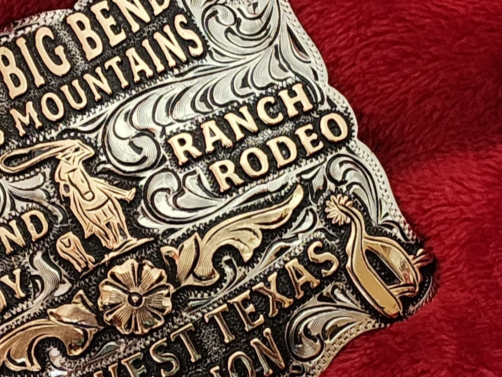 Rodeo☆2013☆All Around X-TREME Champion Trophy Buckle☆Texas Big Bend☆Rare☆W8 6