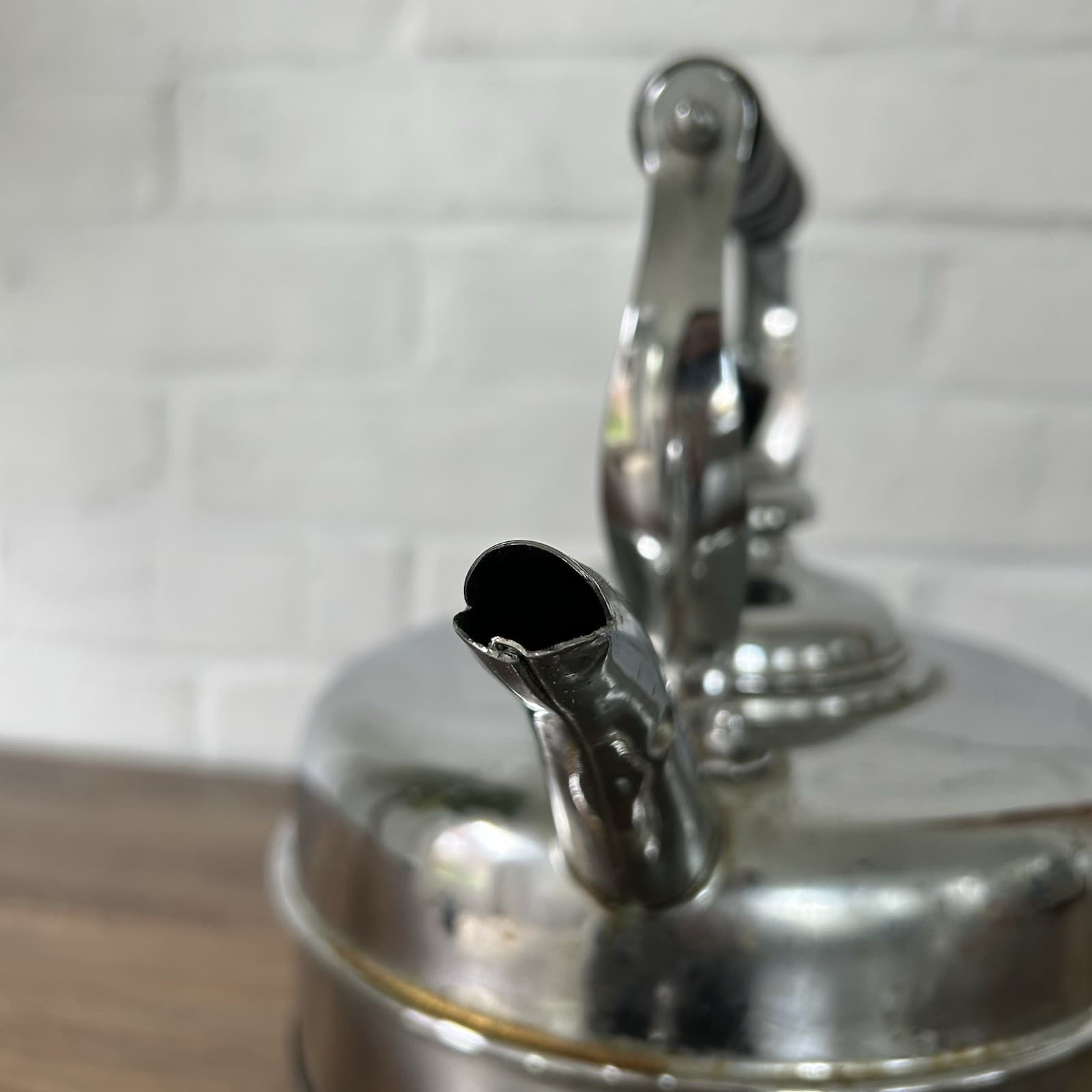 Vintage The Simplex Patent Kettle Chromed Solid Copper Reg # 786743 England 5