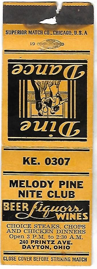 MELODY PINR TAVERN, DAYTON OH,  COVER 2