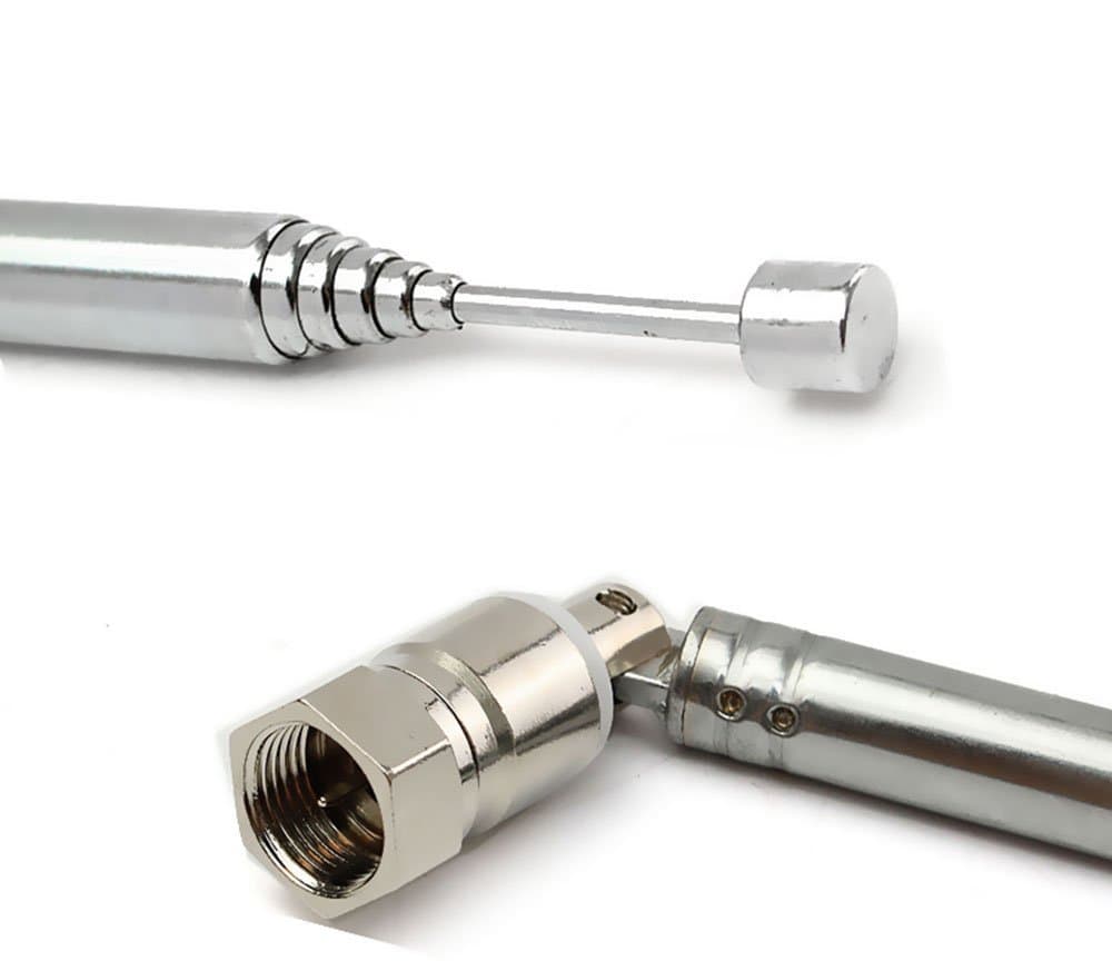 FM Antenna Telescopic Aerial F TYPE CONNECT MALE COAX COAXIAL FOR BOSE & OTHERS