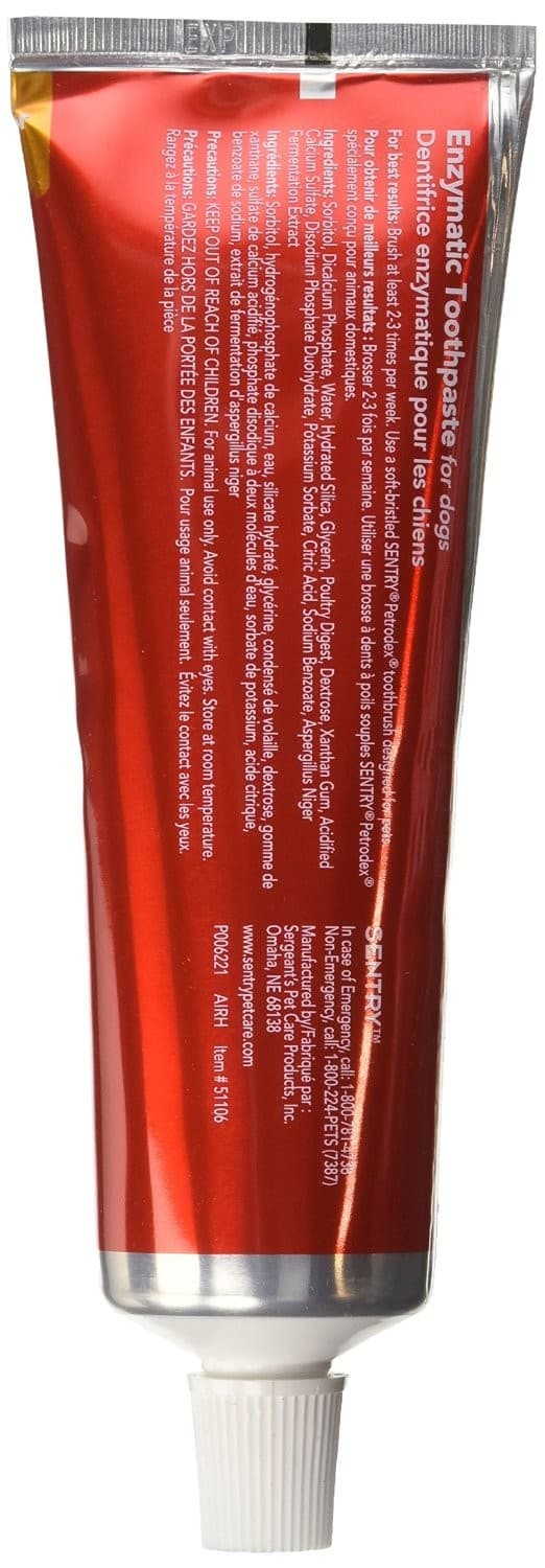 Sentry Advanced Dental Care Enzymatic Toothpaste Poultry Flavor 2.5oz - 5 Pack 2