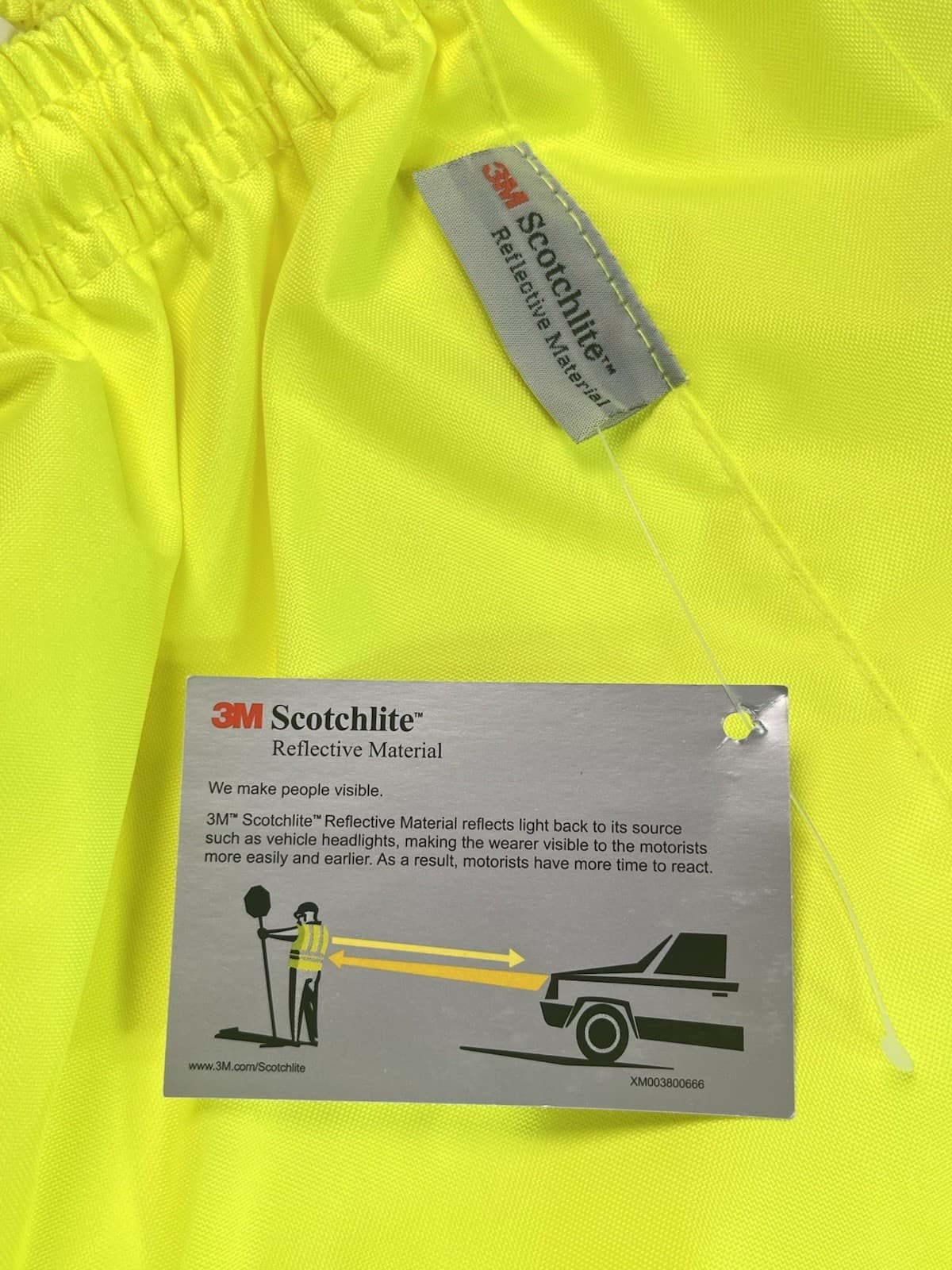 Ergodyne GloWear 8915BK Hi Vis Rain Pants Lime Black Class E Mens Large NWT 6