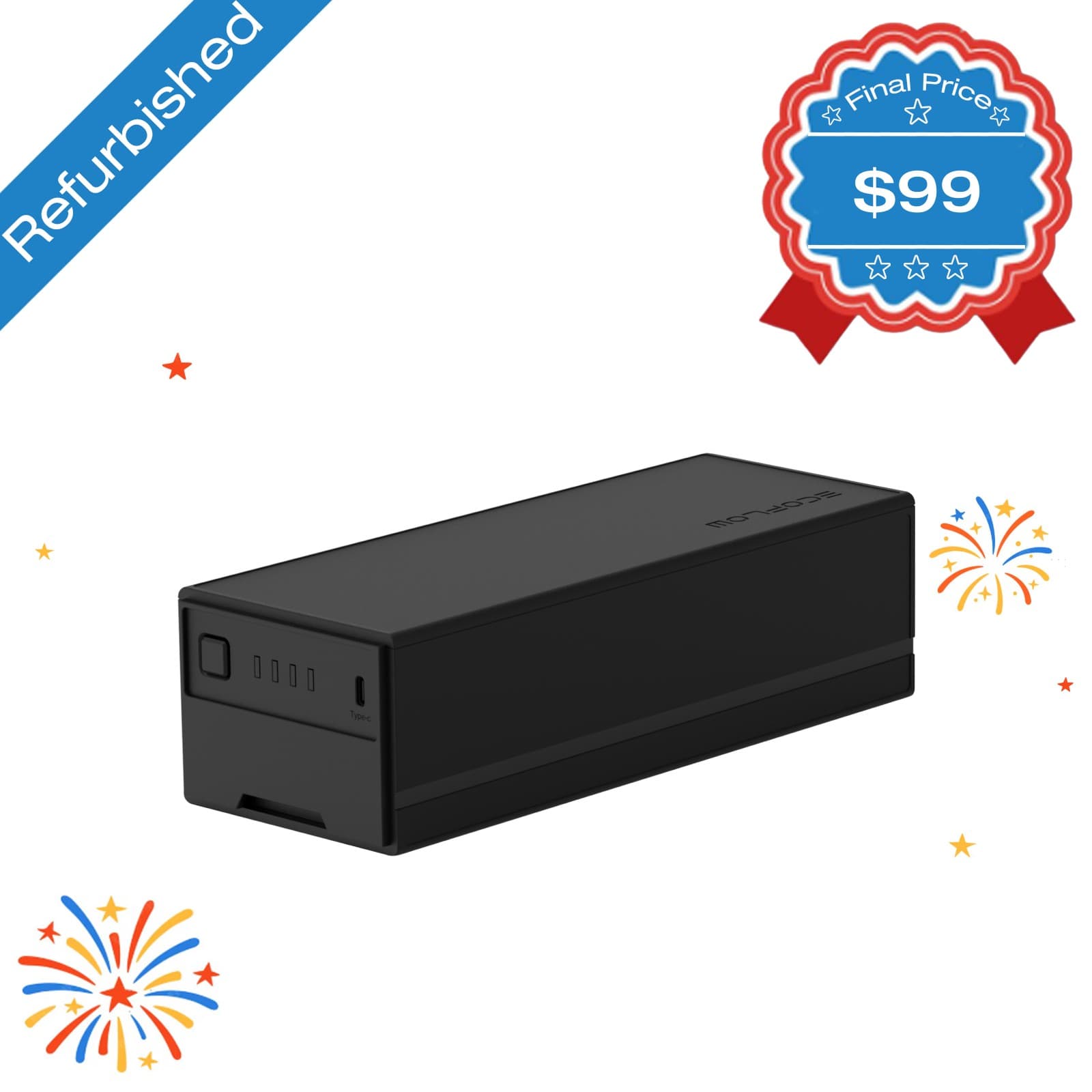 EcoFlow 298Wh Plug-in Battery for GLACIER Refrigerator, Used