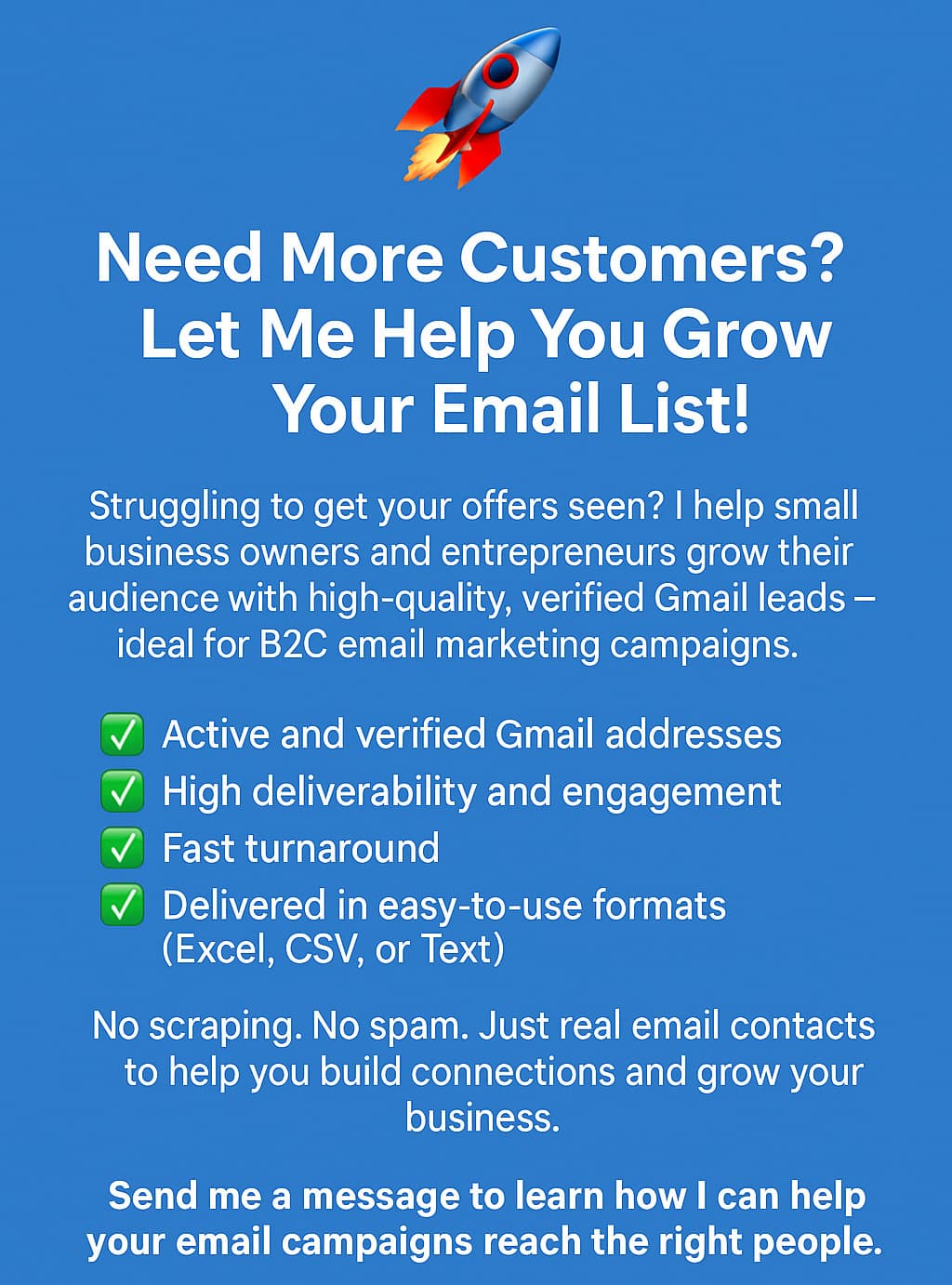 email database, email Marketing, Email List Building Service, Email Campaign 2