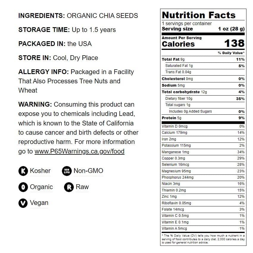 Organic Chia Seeds Powder — Non-GMO Meal, Ground Raw Chia Seeds, Cold Milled 4