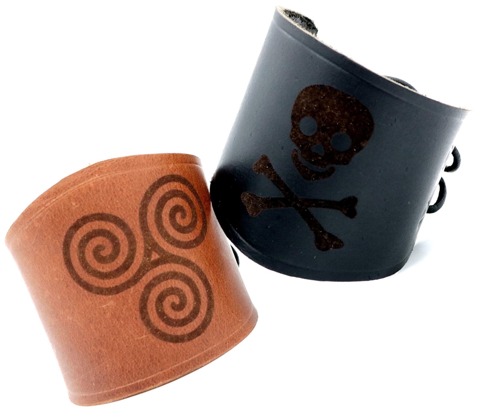 Viking Bracelet  Renaissance Braided Genuine Leather Cuff Gothic Wristband Brown 6