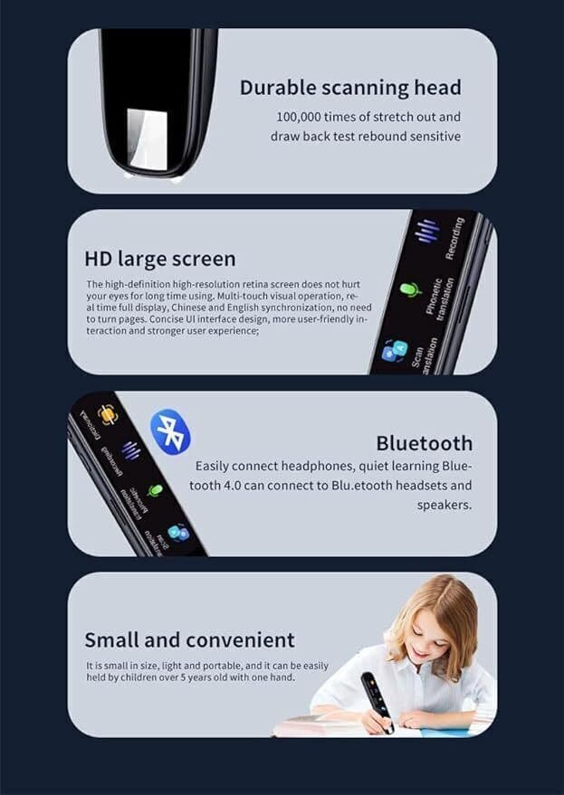 Smart Scan Translation Pen Text Reading Pen 112 Language Translator Device USA 6